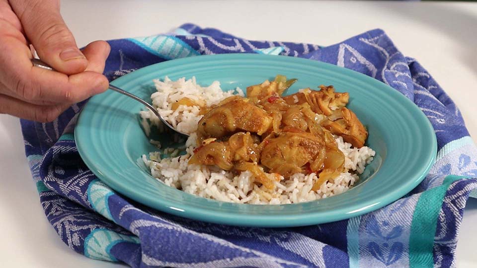 Bengali Fish Curry with Southern India-Style Basmati Rice